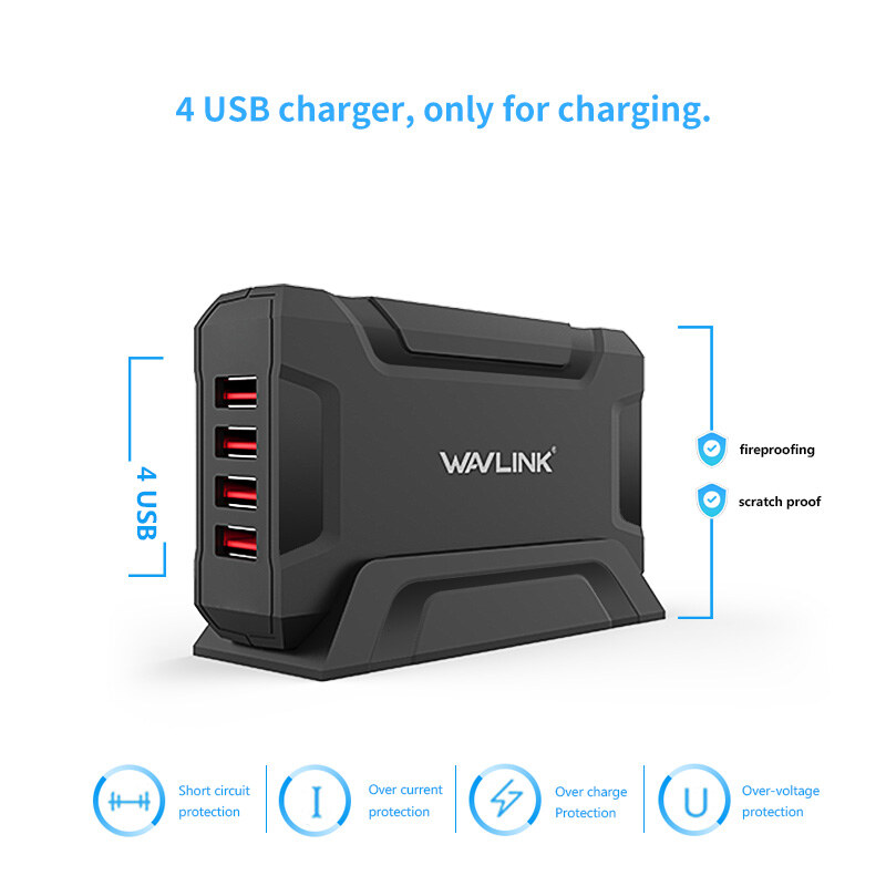 Wavlink UH1044PV 4 portos usb töltőállomás, 35 W – kép 1