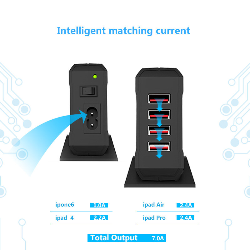 Wavlink UH1044PV 4 portos usb töltőállomás, 35 W – kép 2