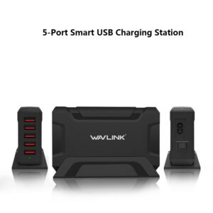 Wavlink UH1052PV 5 portos usb töltőállomás, 45 W