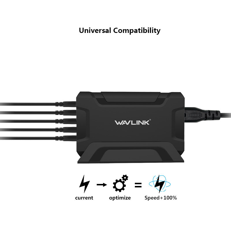 Wavlink UH1052PV 5 portos usb töltőállomás, 45 W – kép 1