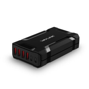 Wavlink UH1062PC2 6 portos usb töltőállomás, 60 W, 4 USB-A + 2 USB-C
