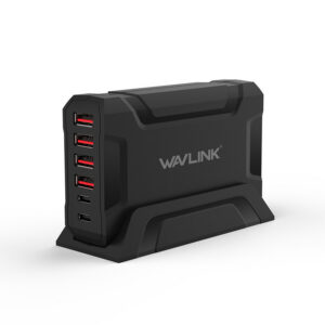 Wavlink UH1062PC2V 6 portos usb töltőállomás, 60 W, 4 USB-A + 2 USB-C