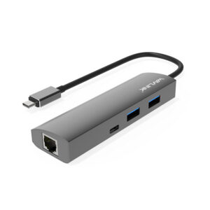 Wavlink UH3031GC1 USB-C hub, 2 USB-A + USB-C + Gigabit Ethernet, alumínium