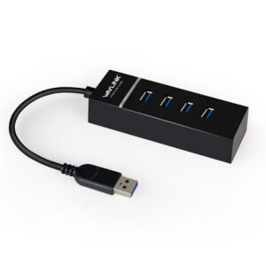 Wavlink UH30413 USB 3.0 hub, 4 portos, fekete