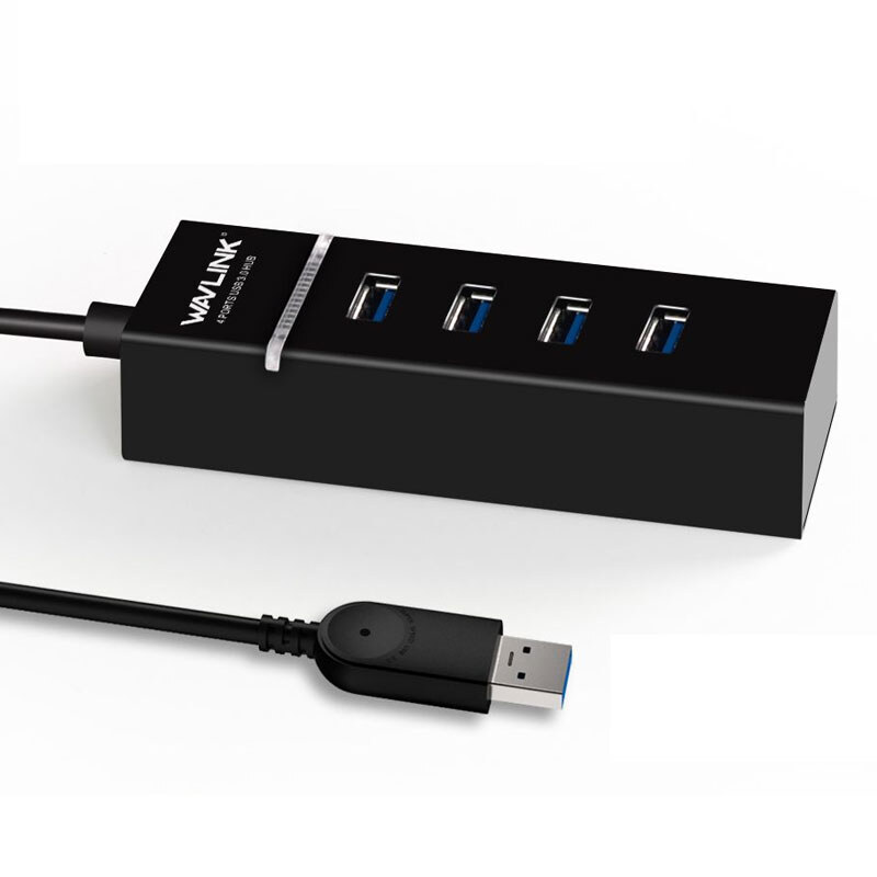 Wavlink UH30413 USB 3.0 hub, 4 portos, fekete – kép 3