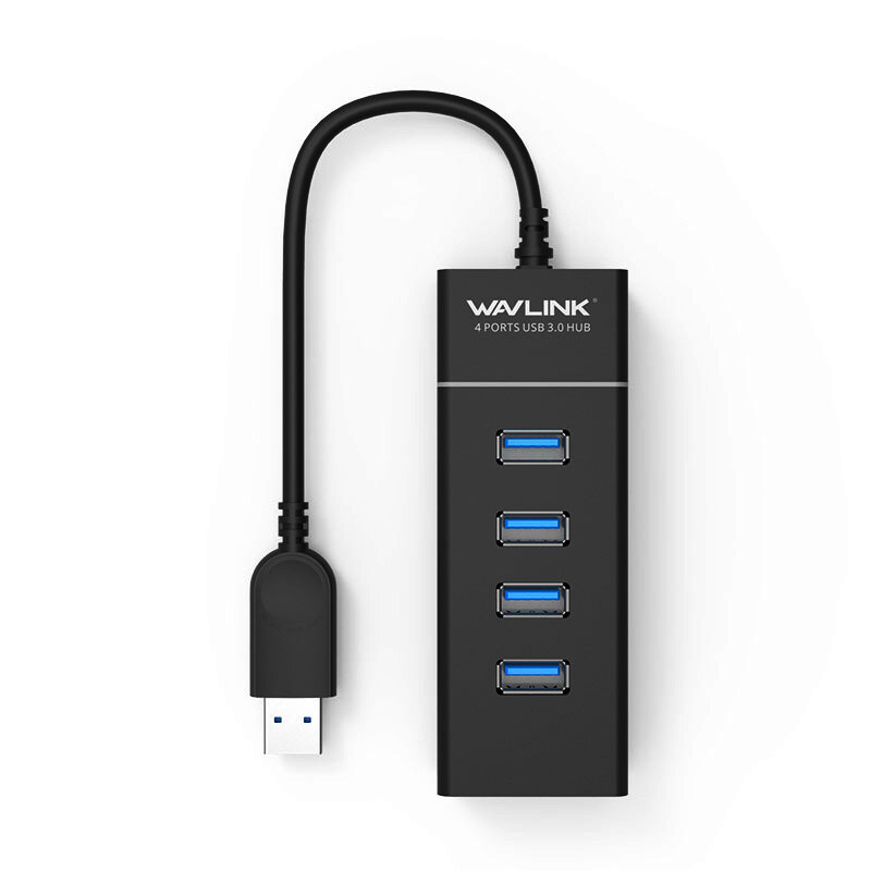 Wavlink UH30413 USB 3.0 hub, 4 portos, fekete – kép 4