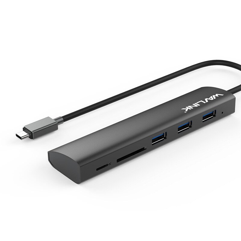 Wavlink UH3047RC USB-C hub, 3 x USB 3.0, SD és microSD olvasóval, alumínium – kép 2