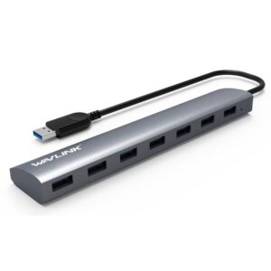 Wavlink UH3074 USB 3.0 hub, 7 portos, alumínium