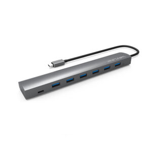 Wavlink UH3074C1 USB-C hub, 7 portos, USB 3.1, alumínium