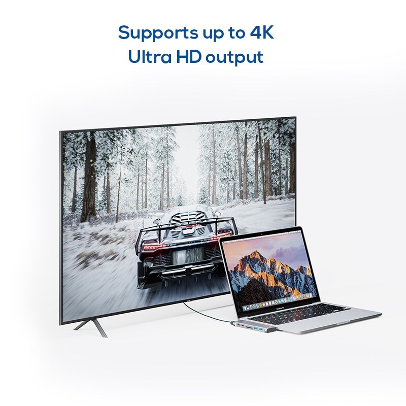 Wavlink UHP507 USB-C hub, USB 3.0, HDMI 4K, kártyaolvasó – kép 2