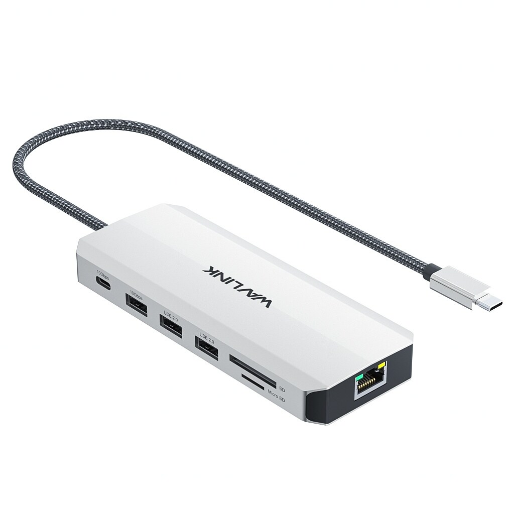 Wavlink UMD306 USB-C 12 az 1-ben dokkoló, tripla kijelző, 8K, 2,5 GbE, 85 W PD – kép 1