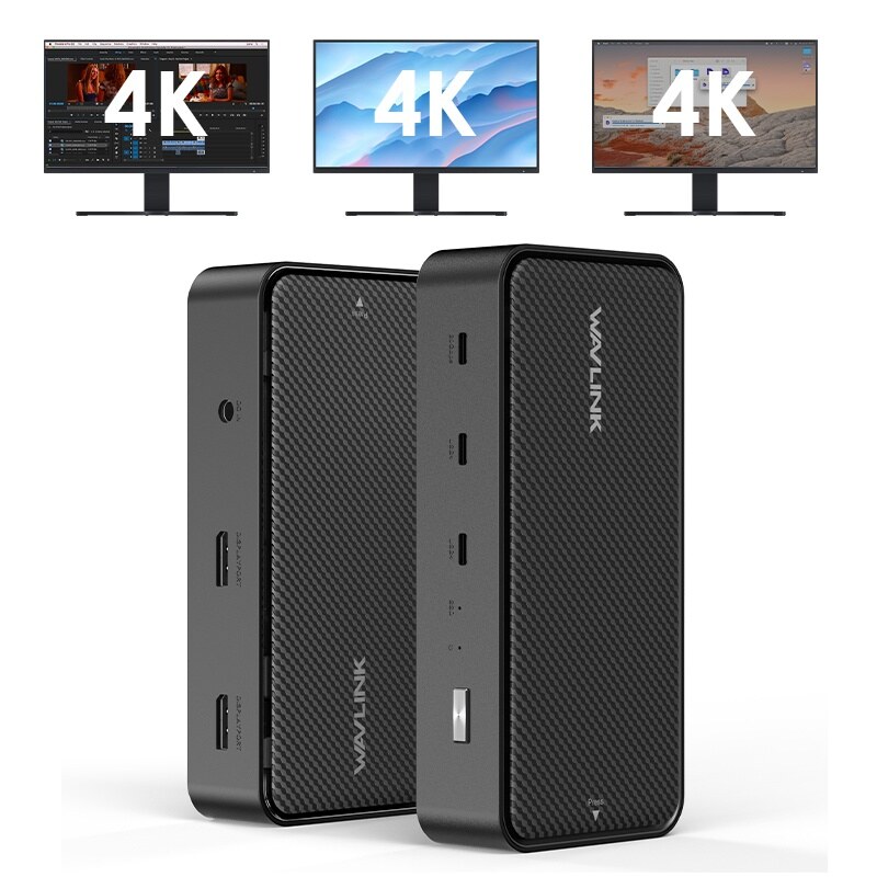 Wavlink UMD4406 USB4 dokkoló, 7 az 1-ben, 8K, 40 Gbps, M.2 NVMe SSD-házzal – kép 1