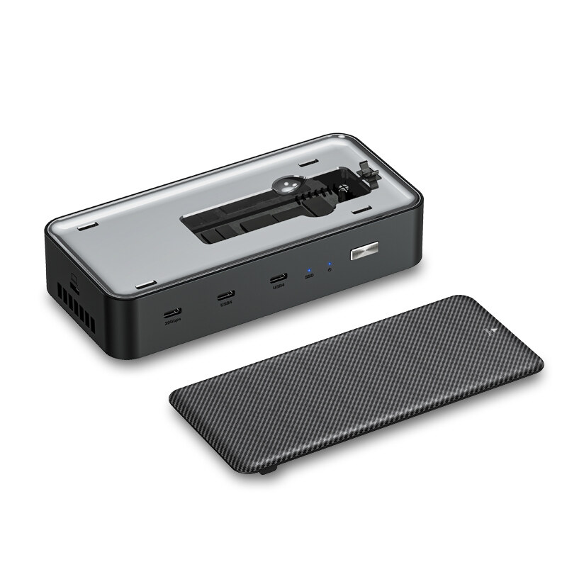 Wavlink UMD4407 USB4 dokkoló, 8K, 2 x HDMI 2.1, 40 Gbps, M.2 SSD-házzal – kép 2