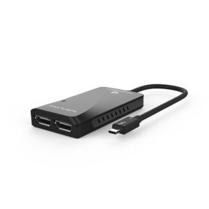 Wavlink UTA01D Thunderbolt 3 - kettős DisplayPort adapter, 2 x 4K, fekete