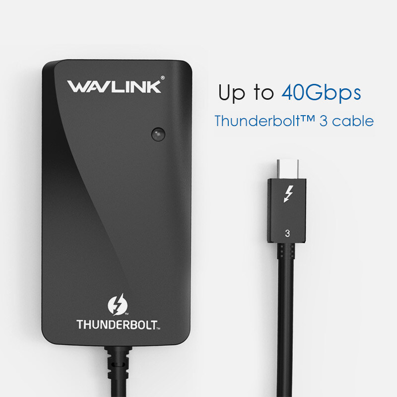 Wavlink UTA01H Thunderbolt 3 - kettős HDMI adapter, 2 x 4K@60Hz – kép 1