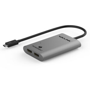Wavlink UTA02H Thunderbolt 3 - kettős HDMI adapter, alumínium