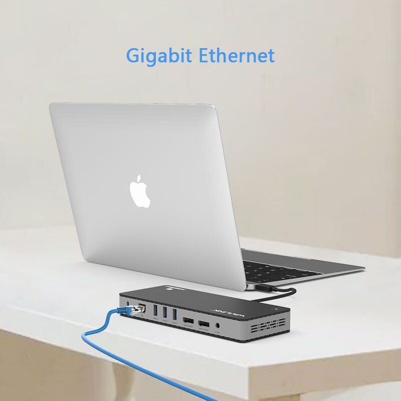 Wavlink UTD21 / UTD21H Thunderbolt 3 dokkoló, dupla 4K, 60 W PD – kép 4