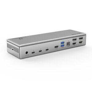 Wavlink UTD41-B Thunderbolt 4 dokkoló, négy monitor 4K@60Hz, 98 W PD