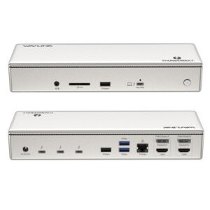 Wavlink UTD41-C Thunderbolt 4 dokkoló, négy monitor, 96 W PD