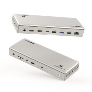 Wavlink UTD45 13 az 1-ben Thunderbolt 4 dokkoló, három monitor, 96 W PD