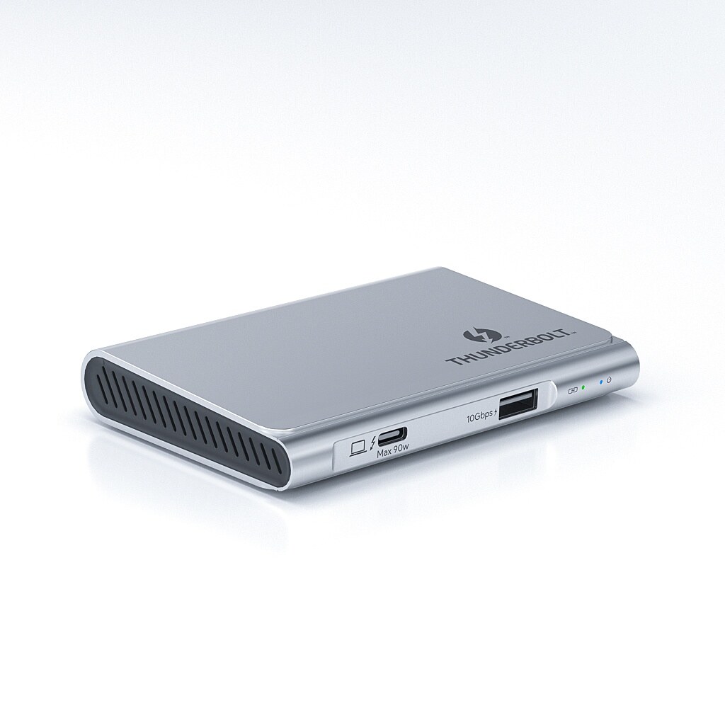 Wavlink UTD50T Thunderbolt 4 dokkoló, 3 x Thunderbolt 4, 90 W PD, alumínium – kép 1