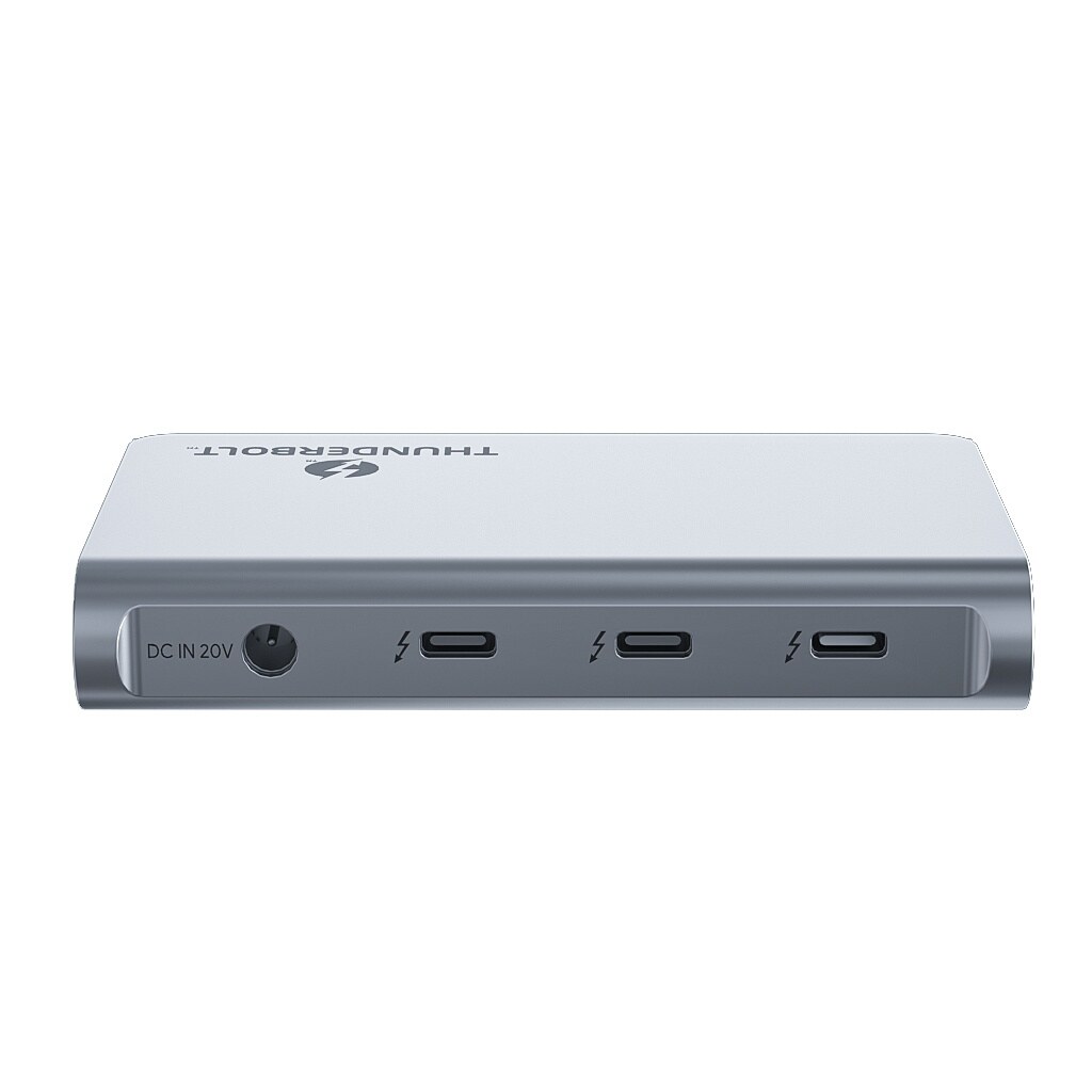 Wavlink UTD50T Thunderbolt 4 dokkoló, 3 x Thunderbolt 4, 90 W PD, alumínium – kép 3