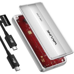 Wavlink UTE51 Thunderbolt 5 NVMe SSD-ház, 80 Gbps, ventilátoros