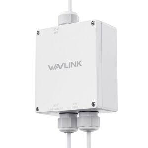 Wavlink WB01 kültéri vízálló PoE doboz, IP67, fali/oszlopos rögzítéssel