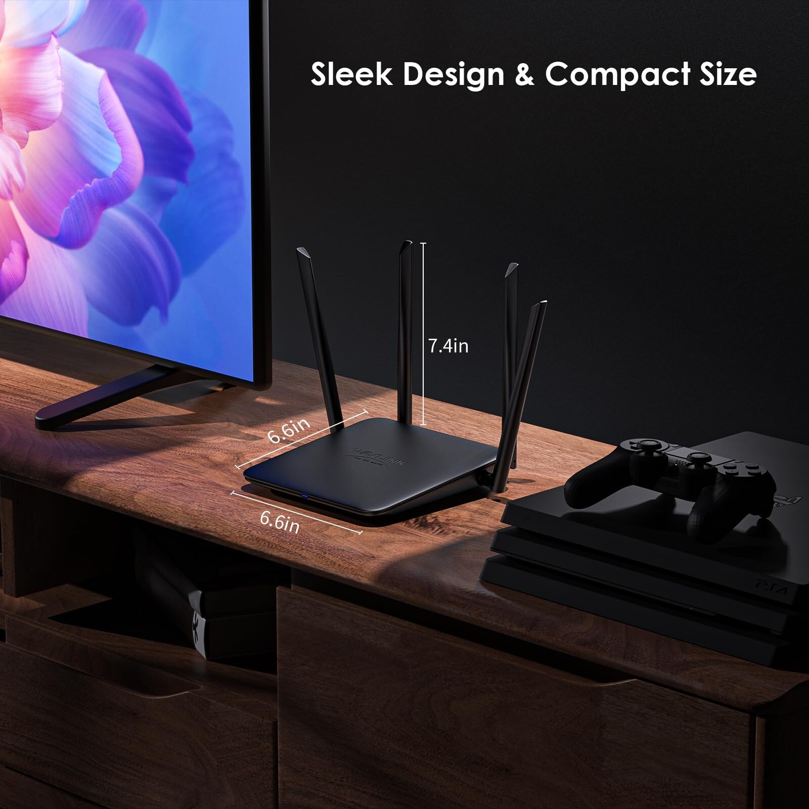 Wavlink WN530BE2 BE5100 Wi-Fi 7 kétsávos mesh router, 2,5G WAN porttal – kép 2
