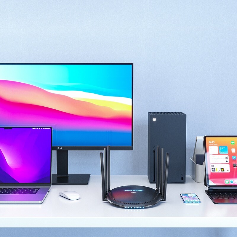 Wavlink WN531E4 AC1200 kétsávos 4G LTE Wi-Fi router, Gigabit portok – kép 3