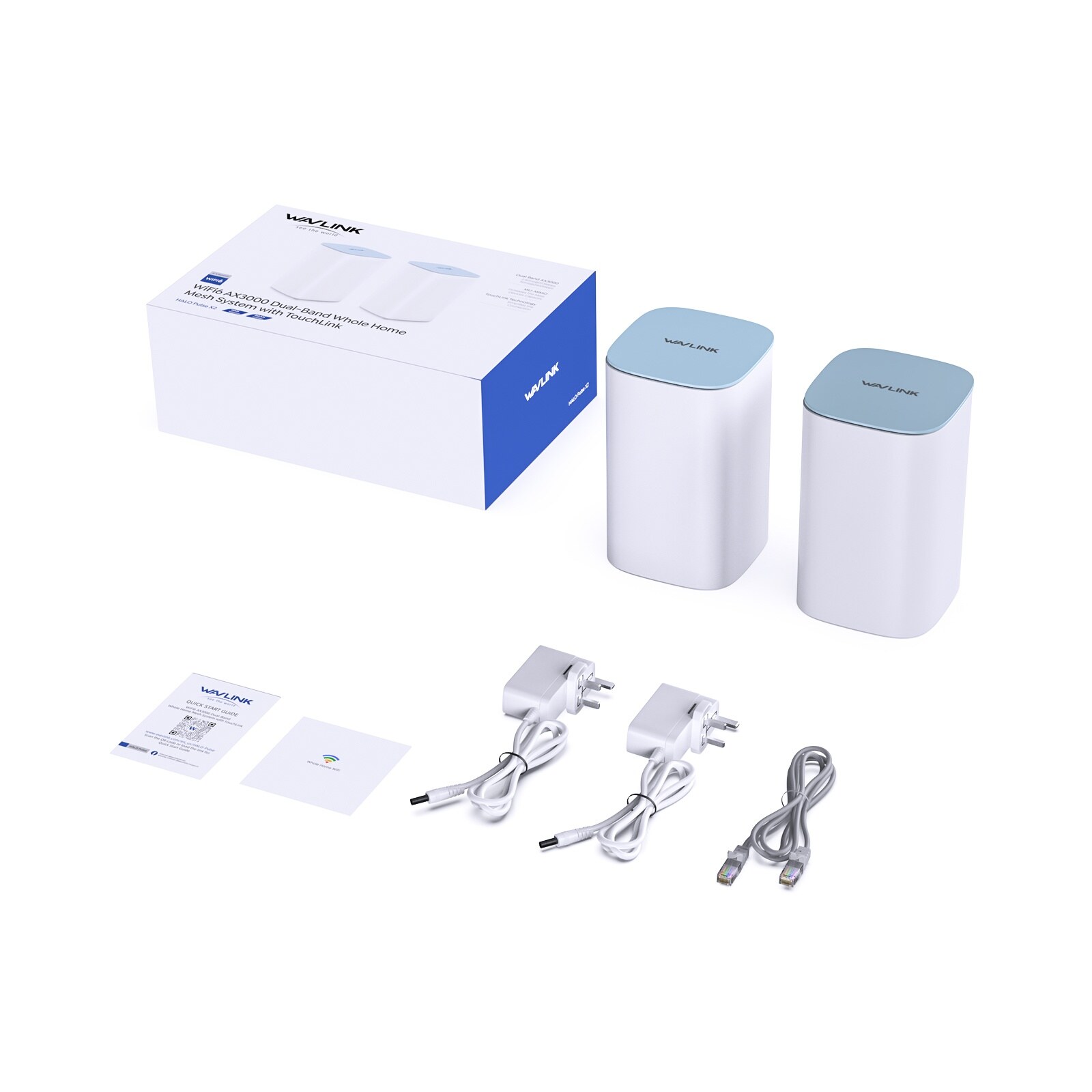 Wavlink WN551X2 HALO Pulse AX3000 Wi-Fi 6 mesh rendszer, 2 db – kép 4