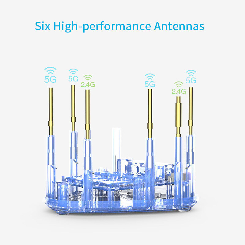 Wavlink WN552K3 HALO Pro AC2100 mesh Wi-Fi rendszer, 3 egység – kép 4