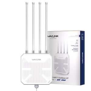 Wavlink WN573HBE2 BE5100 Wi-Fi 7 kültéri access point, IP67, 2,5G PoE port