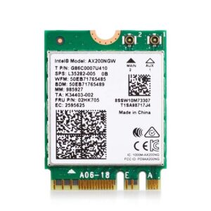 Wavlink WN675X2M AX3000 Wi-Fi 6E M.2 modul, Bluetooth 5.2, háromsávos