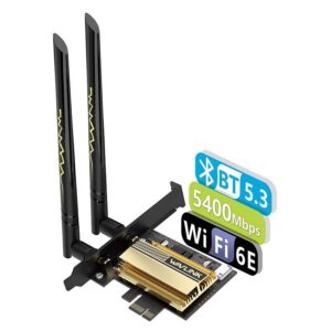 Wavlink WN675X3-C AX5400 Wi-Fi 6E PCIe adapter, Bluetooth 5.3, háromsávos