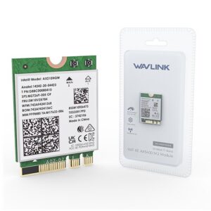 Wavlink WN675X3M AX5400 Wi-Fi 6E M.2 modul, Bluetooth 5.3, háromsávos