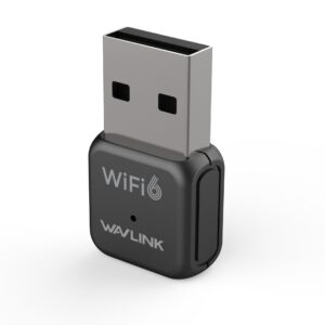 Wavlink WN681X1F AX600 USB 2.0 Wi-Fi 6 adapter, kétsávos, mini méret