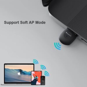 Wavlink WN682A1 AC600 USB 2.0 Wi-Fi adapter, kétsávos, mini