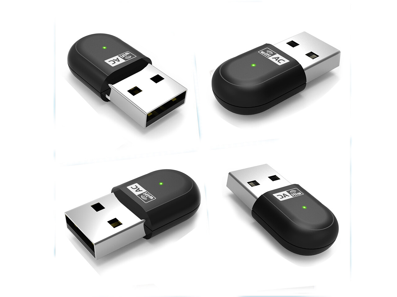 Wavlink WN691A1F AC650 USB 2.0 Wi-Fi adapter, kétsávos, mini – kép 2