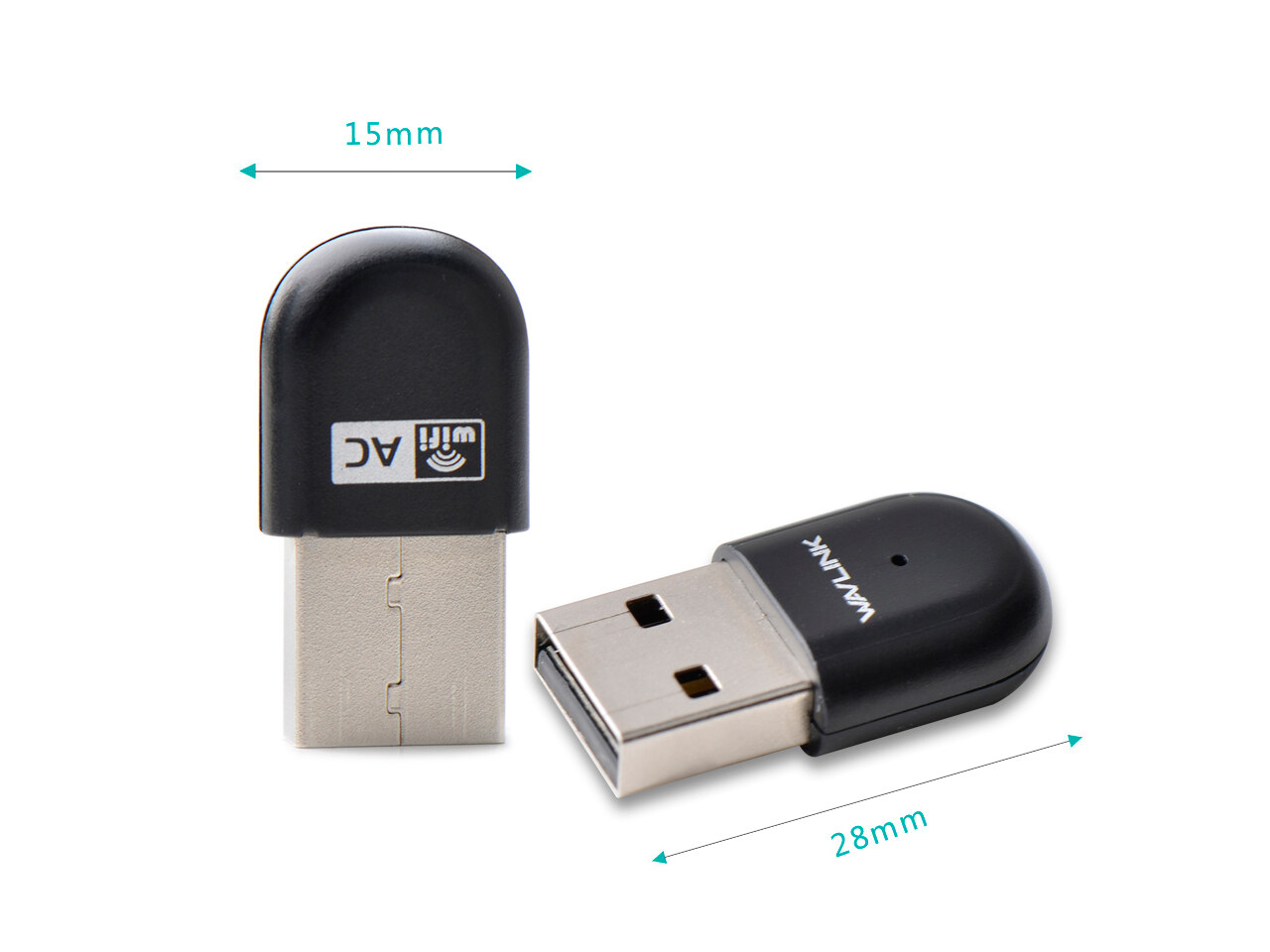 Wavlink WN691A1F AC650 USB 2.0 Wi-Fi adapter, kétsávos, mini – kép 3