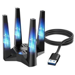 Wavlink WN693X2F AX5400 Wi-Fi 6E USB 3.0 adapter, háromsávos, mágneses talppal