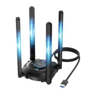Wavlink WN695BE2 BE6500 Wi-Fi 7 USB 3.0 adapter, háromsávos, 4 antennás
