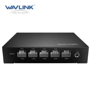 Wavlink WN701AE 5 portos gigabites PoE switch beépített AC (AP) vezérlővel