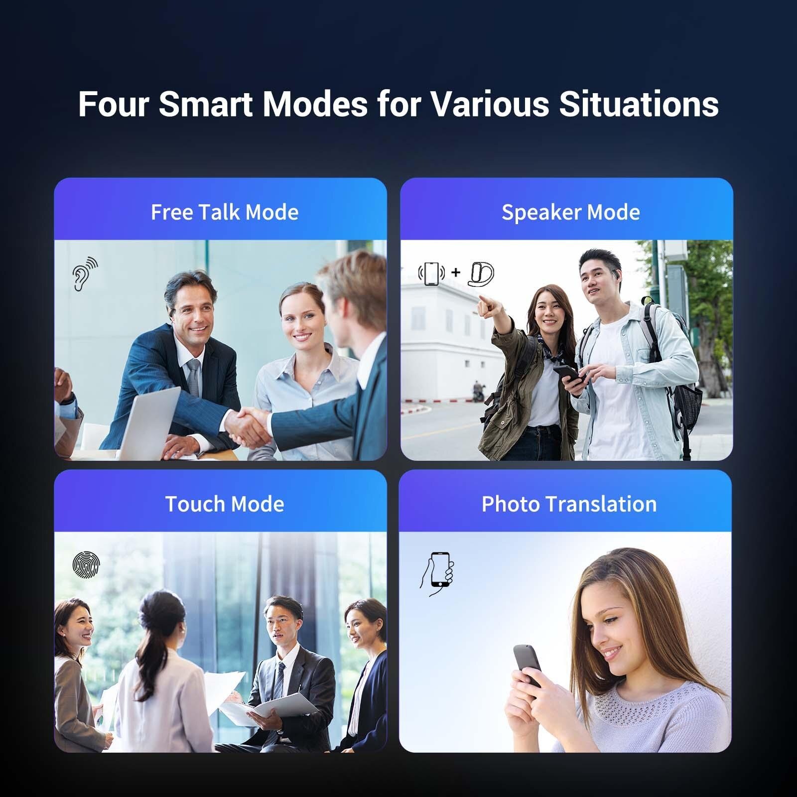 Wooask F56 open-ear AI fordító fülhallgató – kép 2